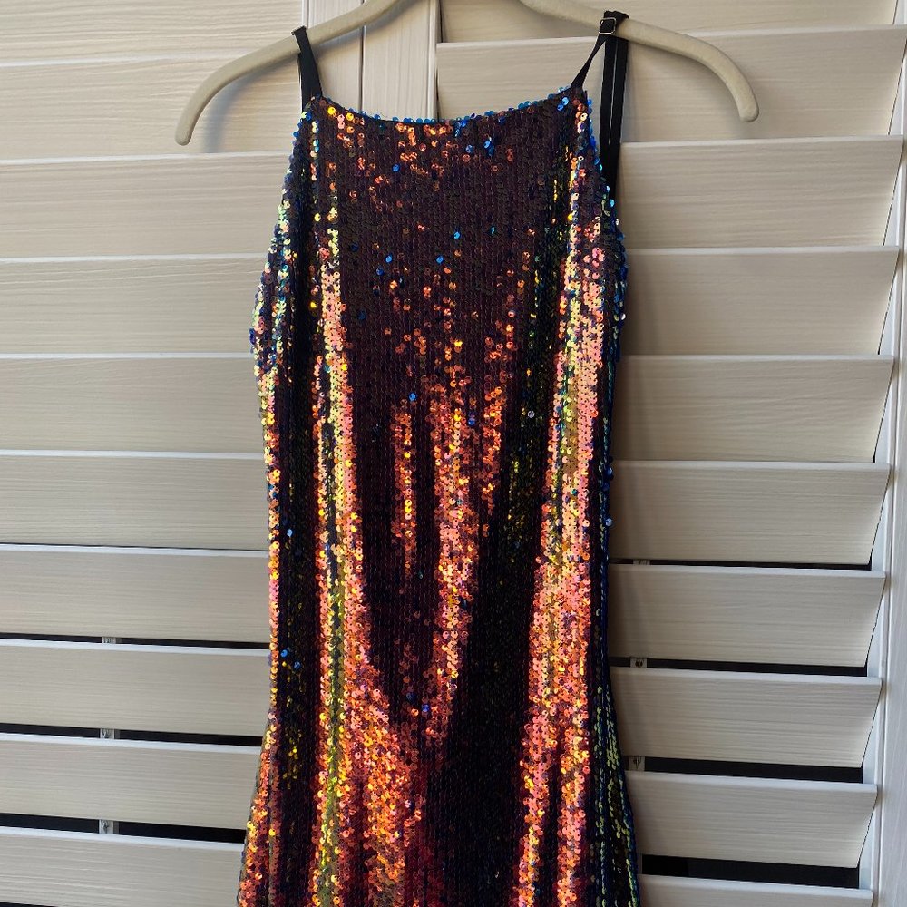Open back sequin dress